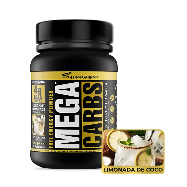 Mezcla de Carbohidratos Mega Carbs de Nutramerican Pharma en Cali