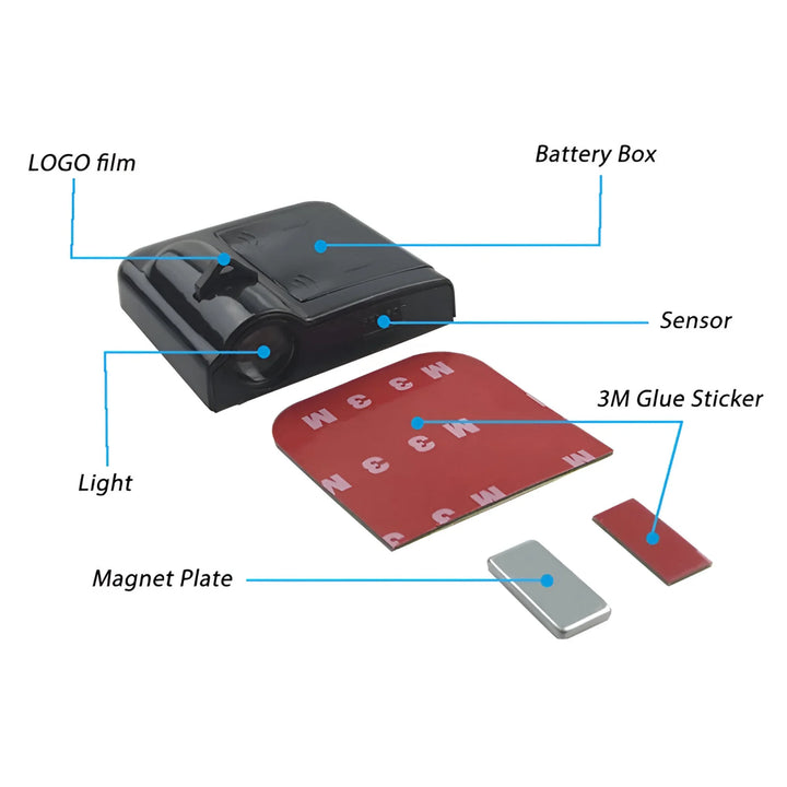 Proyector de Luz LED Para Puerta de Carro en amazon